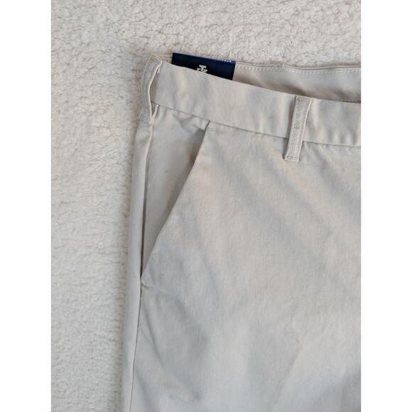 NEW Izod Sportflex Pants Mens 38x34 Cream Performance Plus Stretch - Picture 10 of 16